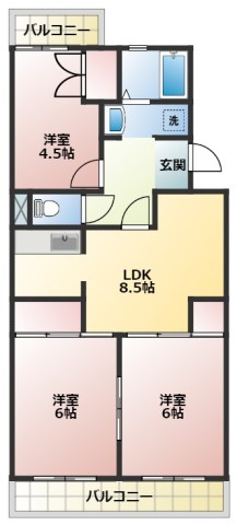 アーバンビレッジ 間取り図