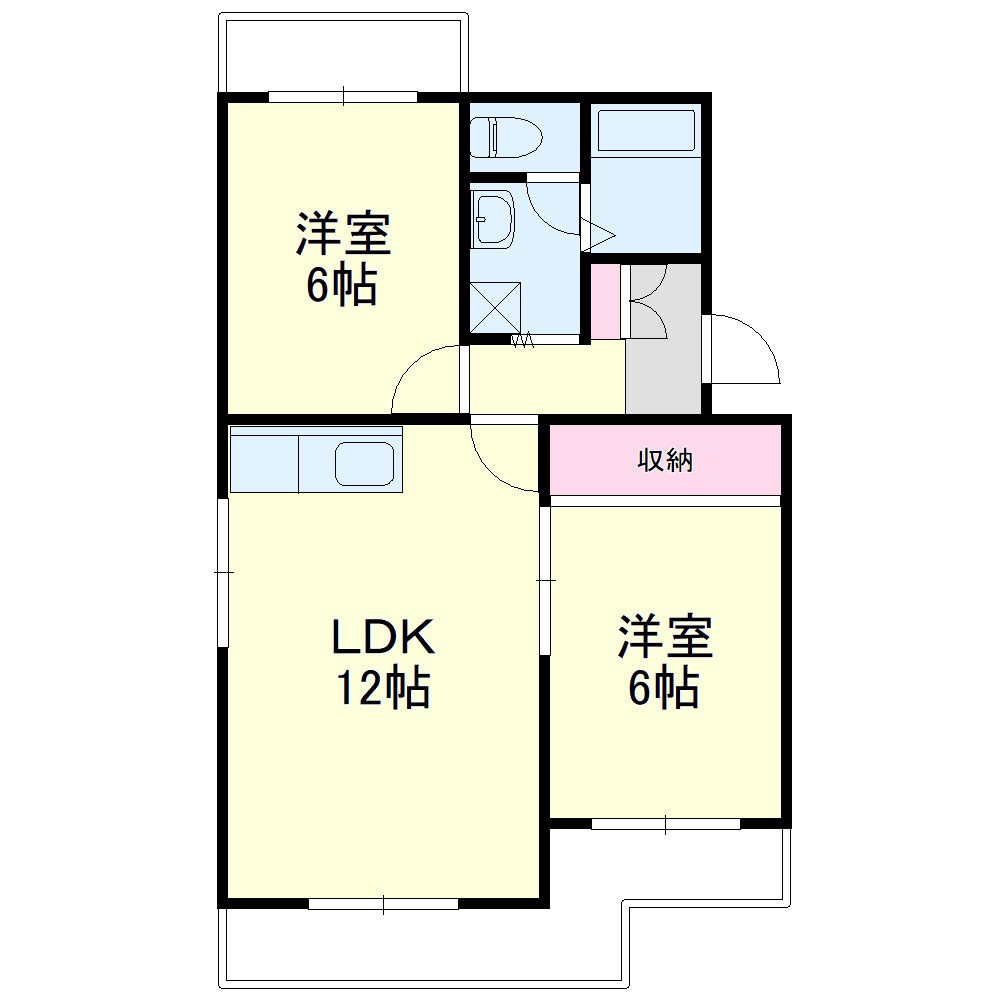 マンションフレンドシティ 間取り図