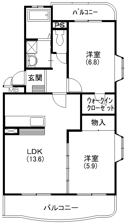 アンシャンテ 間取り図