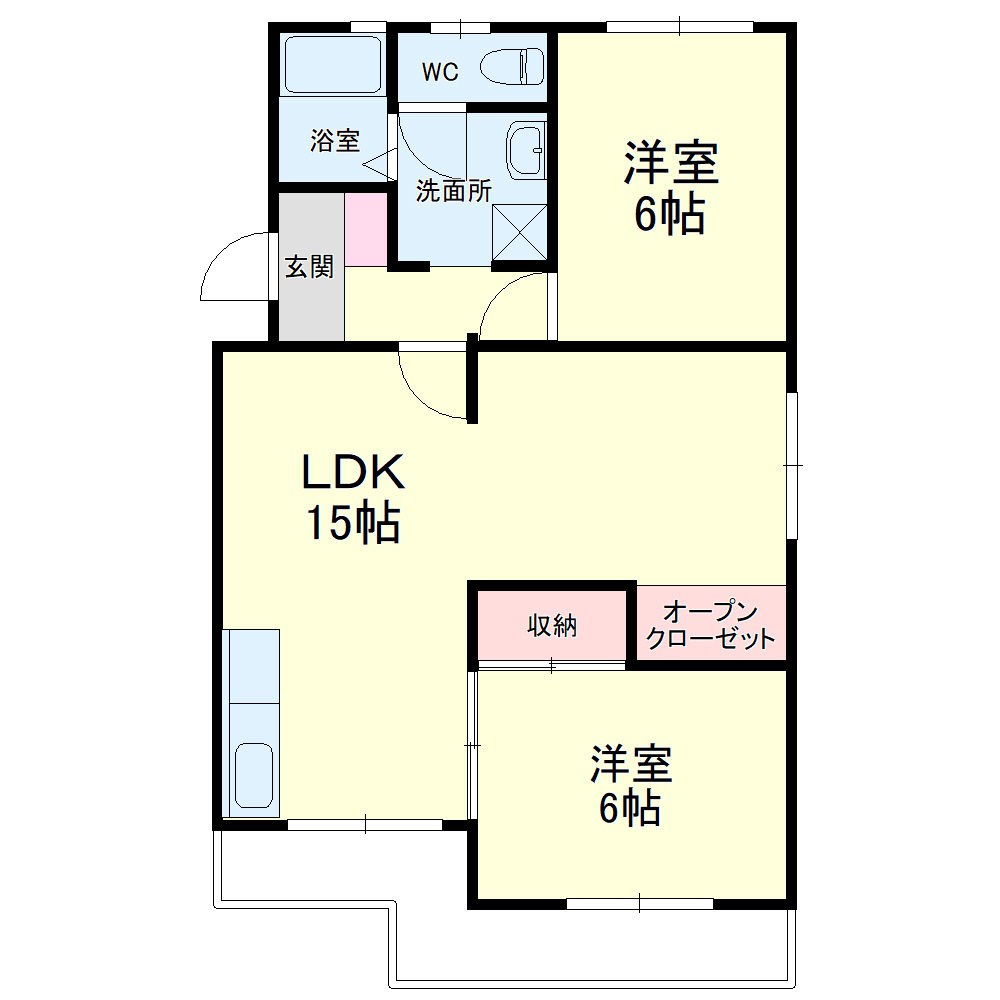 サンテラス大村Ⅰ 間取り図