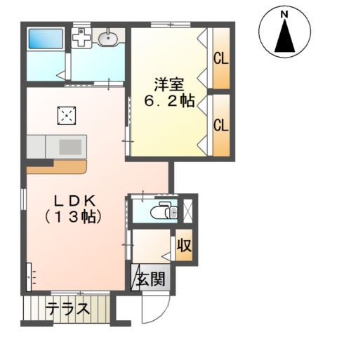 シャトー　リバティー 間取り図