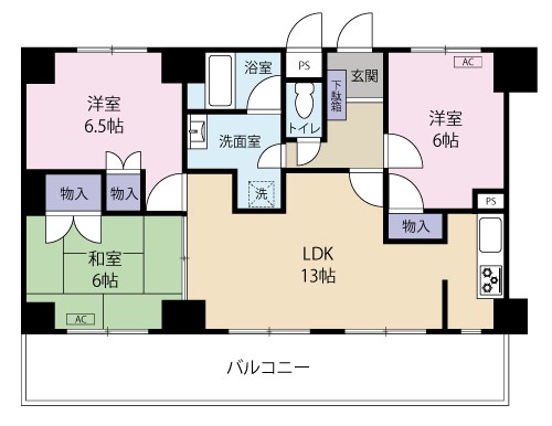 アルカディア曳馬 間取り図