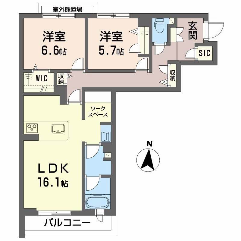 グランメゾン南浅田 間取り図