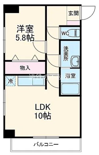 アズビオス元城 間取り図