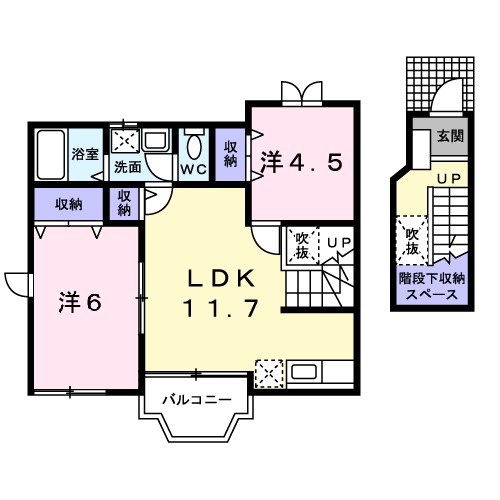 アンソレイニ 間取り図