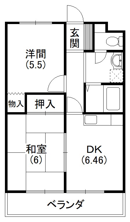 マンション歩 間取り図