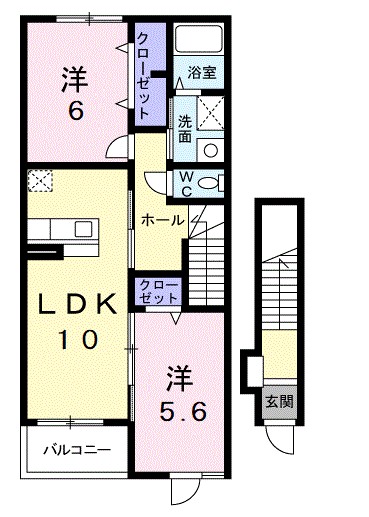 グランブルー　Ⅱ 間取り図