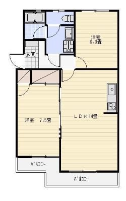 カスターニ 間取り図