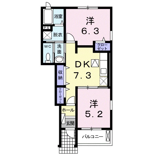 メゾン　ジェルメ 間取り図