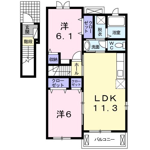 メゾン　一刻　Ⅱ 間取り図