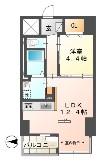 Conforto紺屋町 間取り図