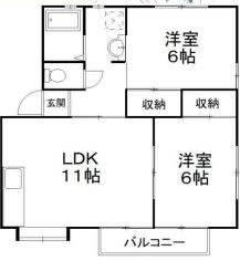 エスぺランス広沢B 間取り図