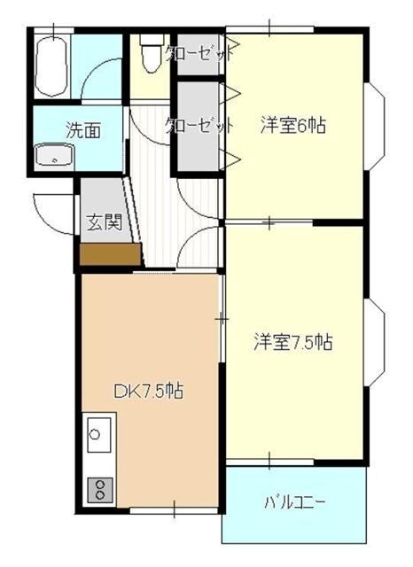 ハイツナティ 間取り図