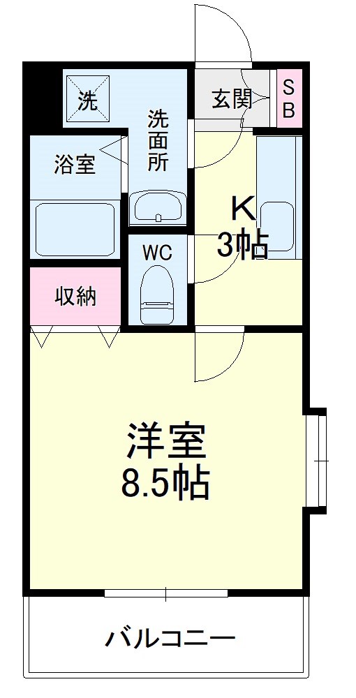 ヴェルデ和合 101号室 間取り
