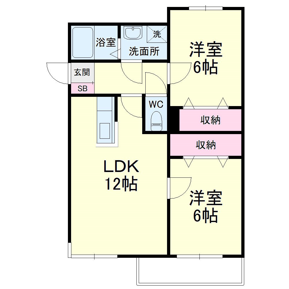 半田ビレッジ３号棟 間取り図