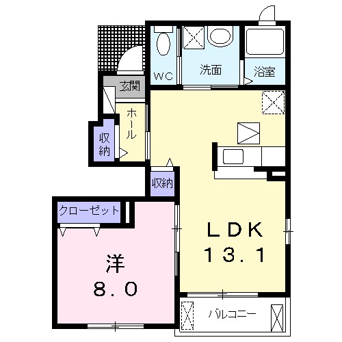 グランツヒル 間取り図