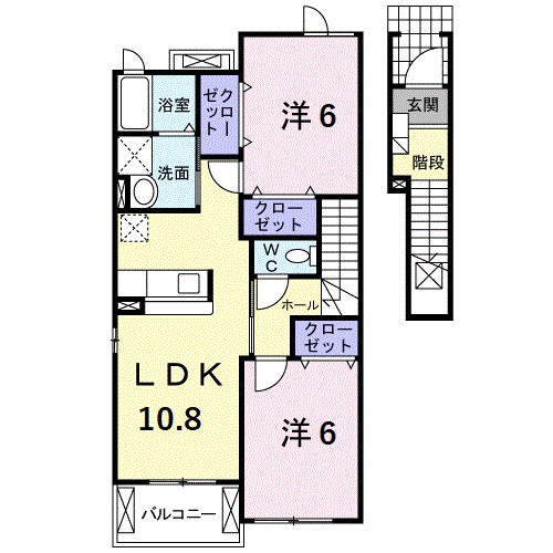 ボヌールⅡ 間取り図