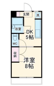 シャンブル24 間取り図