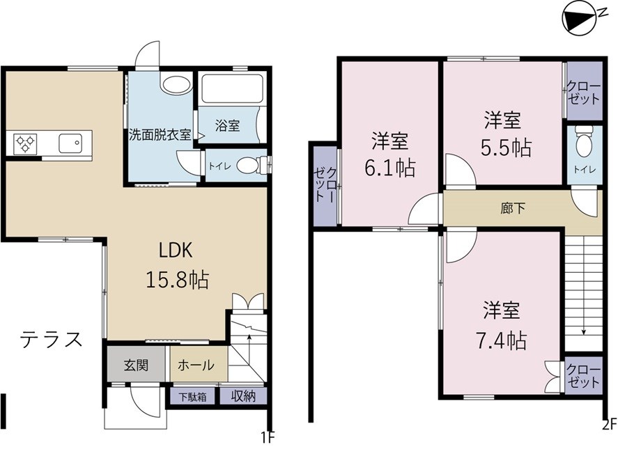 ロイヤルシティ頭陀寺 間取り図