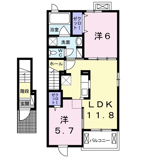 ＰＩＮＯⅢ 間取り図