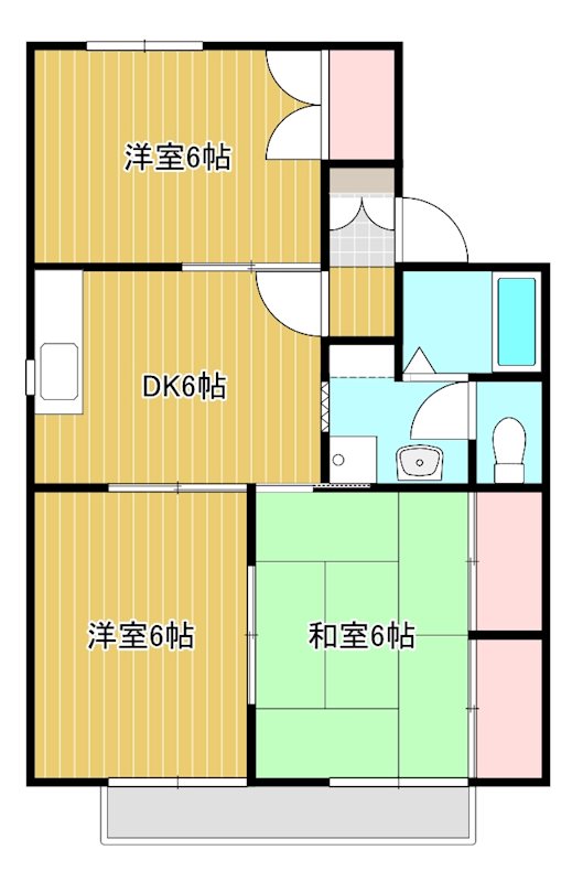 ファミールB 間取り図