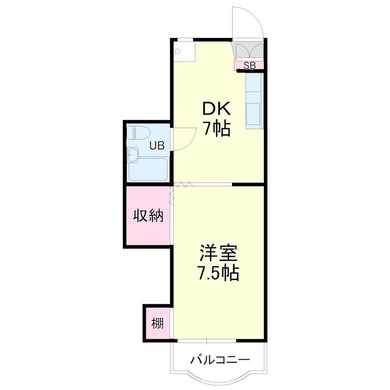 コーポエレガンス 403号室 間取り