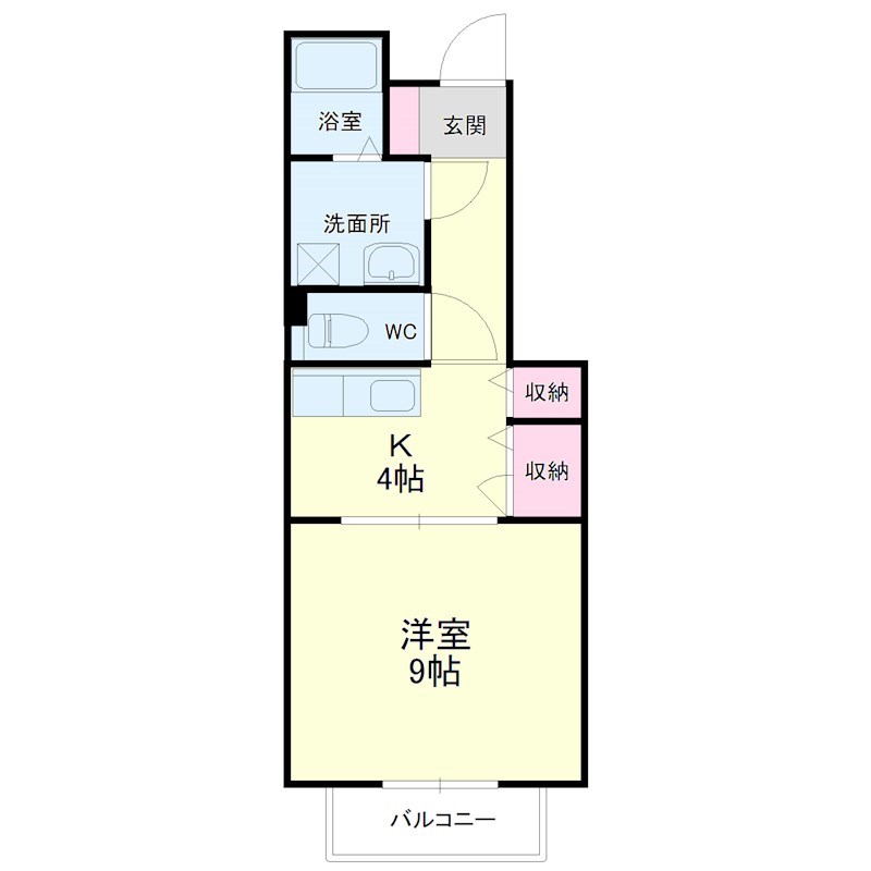 テニメントハウスフルール 間取り図