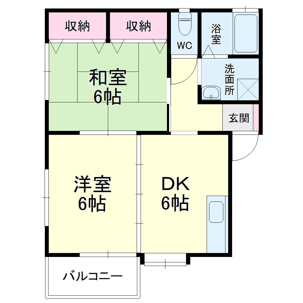 シャンボール大蒲Ｃ 間取り図