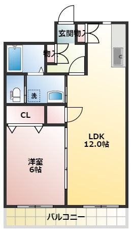 シャトー豊田 202号室 間取り