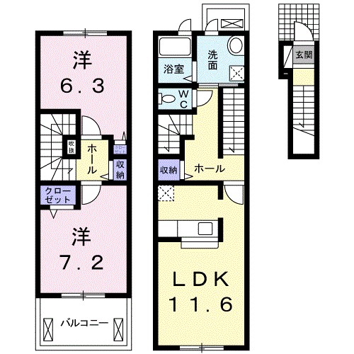 Ｓｔｒａｄｉ　Ｖａｒｉｕｓ 間取り図