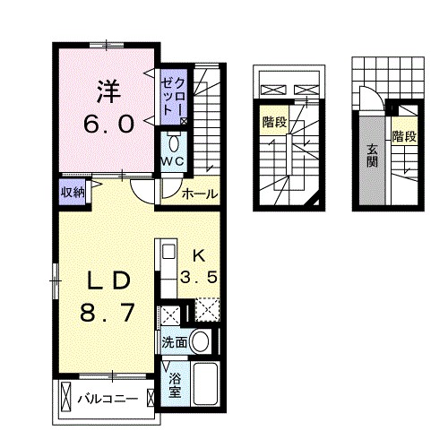 ベル　ユニヴェール 間取り図