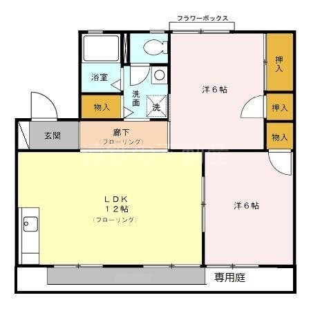 セジュール　アイ　B 間取り