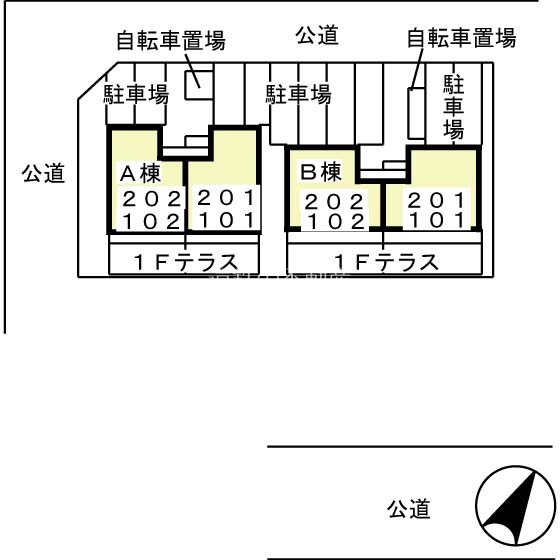 セジュール　アイ　B 駐車場