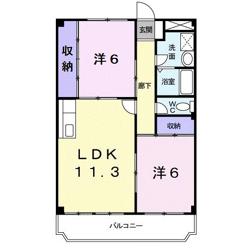 サンスクウェアカミムラ 間取り図