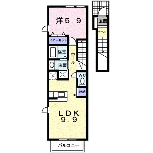 ウエスト．テール 間取り図