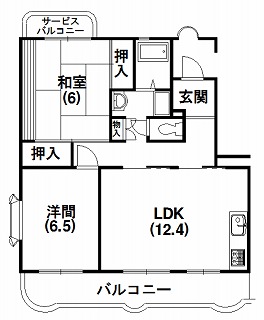 カーサフォルテ 205号室 間取り