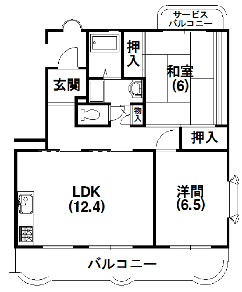 カーサフォルテ 301号室 間取り