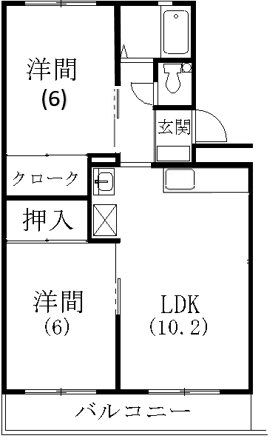 マンション大丸 間取り図