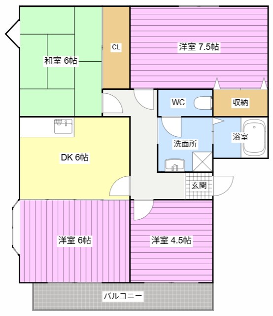 サンビレッジこいけＡ 間取り図
