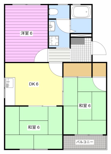 ミーテルーチェ今之浦 202号室 間取り
