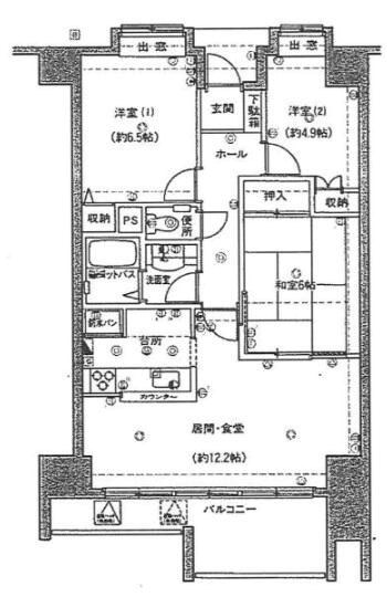 ダイヤモンドスクエアツインタワーズ浜松 間取り図