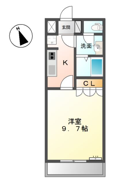 エスプリド伎倍 間取り図