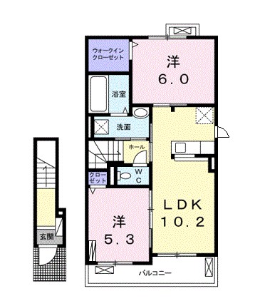 ベルエキップⅢ 間取り図