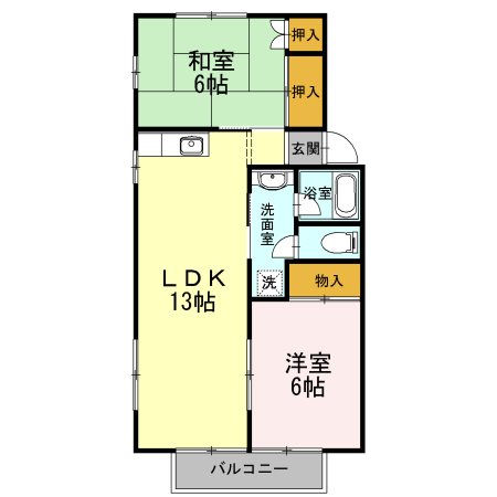 メゾンアルブルＡ 間取り図