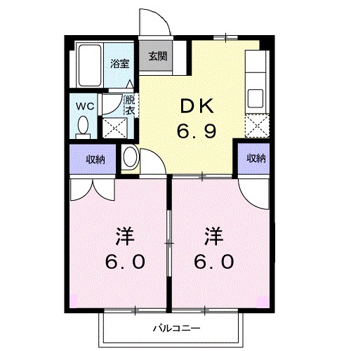 ハイツ西山 間取り図