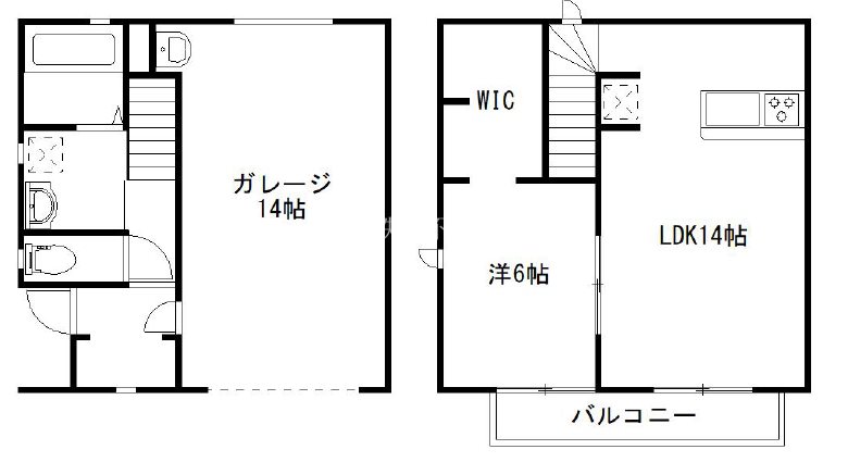 L&amp;#39;oiseau bleu 間取り図