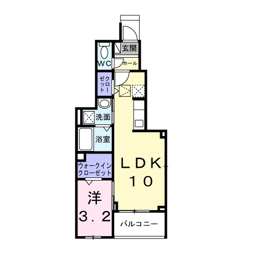 ヒカルサ見付サウスⅠ 間取り図