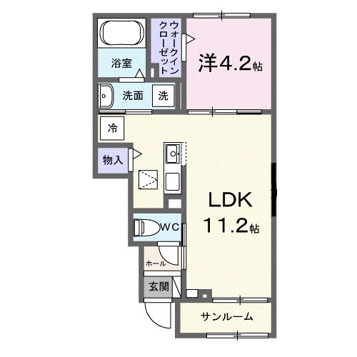 ヒカルサ見付サウスⅡ 間取り図