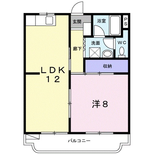 ハイツ百合の木Ⅰ 間取り図