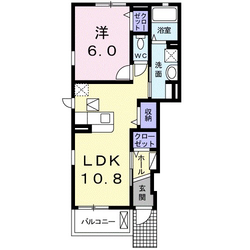 ショコラ　Ａ 間取り図